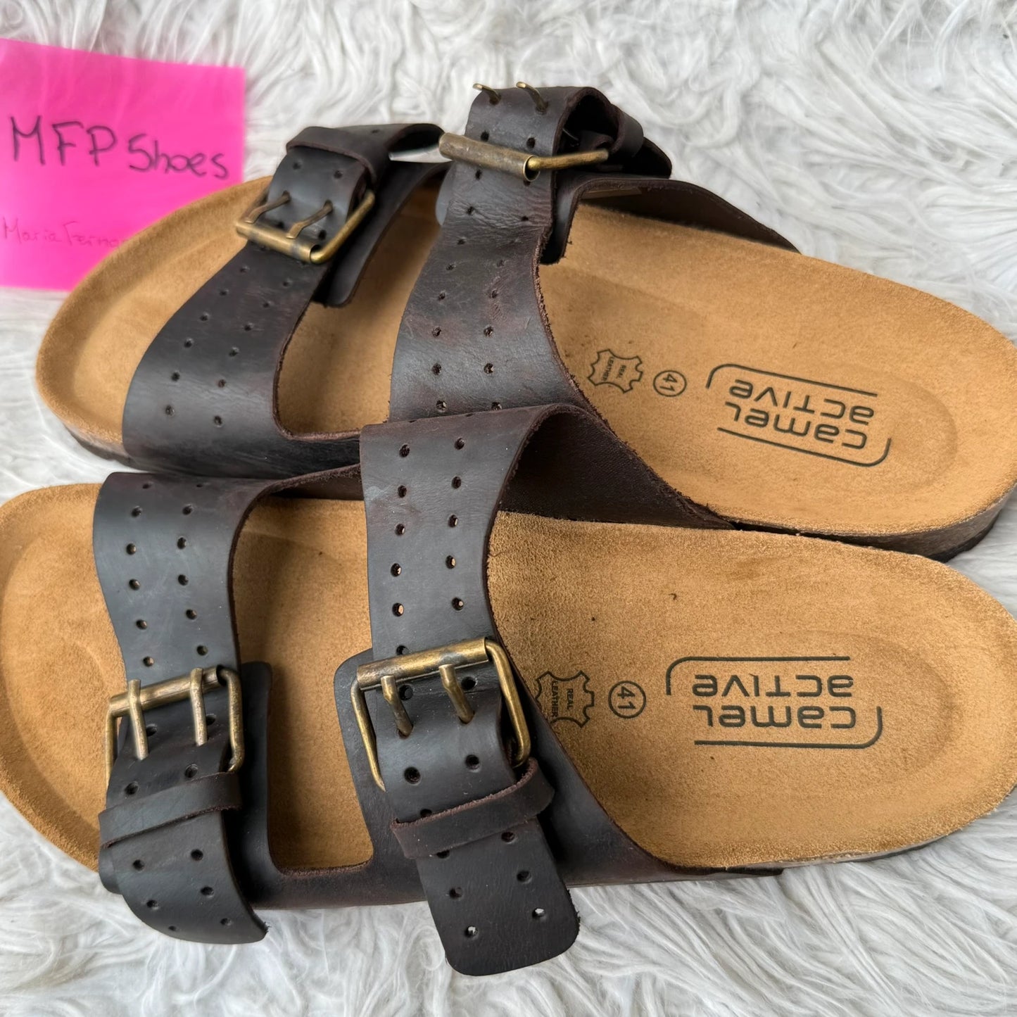 Sandalias senderismo de Piel Camel Active Hombre Marrón